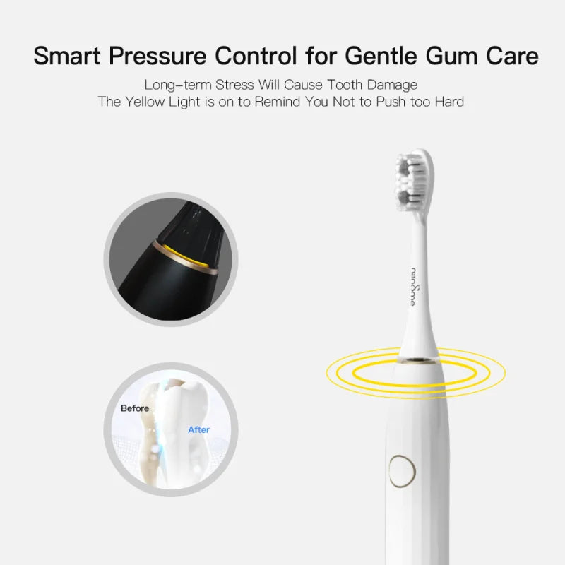 Smart Sonic Deep Cleaning Micro Vibration Electric Toothbrush - Cuddle Cloud Emporium