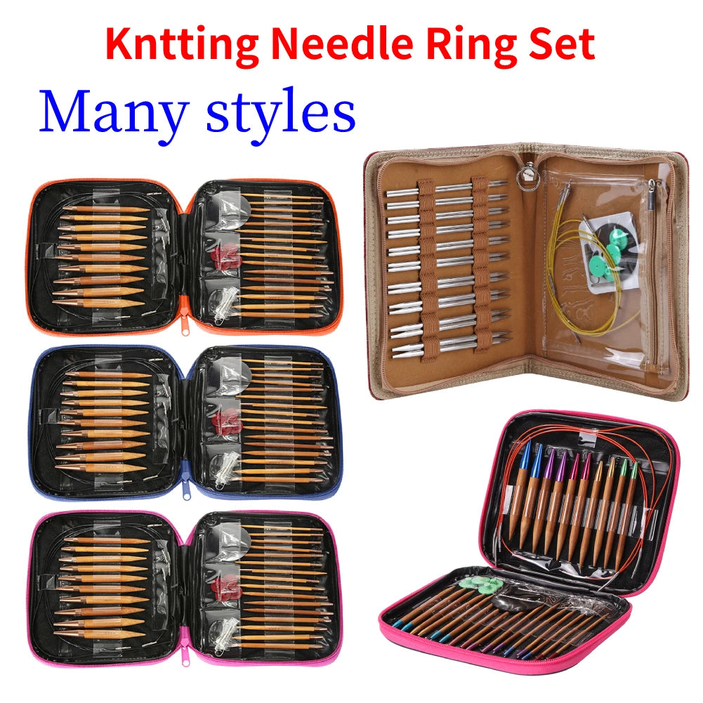 Bamboo Interchangeable Knitting Needle Set