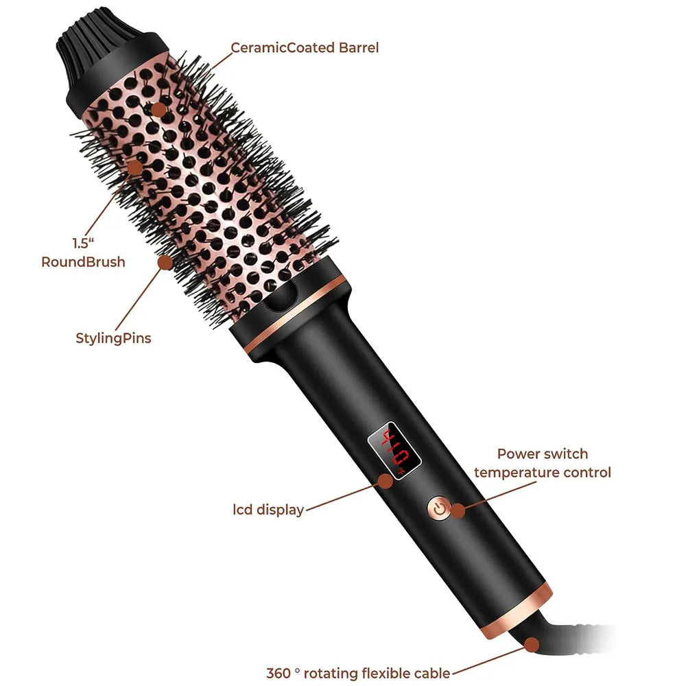 Thermal Volumizing Hair Curling Brush - Cuddle Cloud Emporium