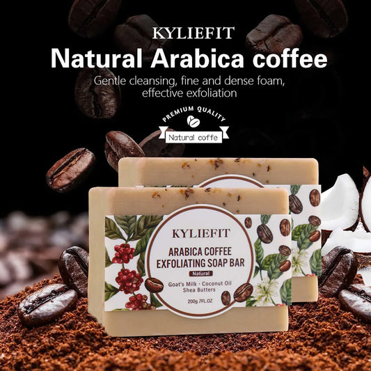 Arabica Coffee Exfoliating Soap w/ Coconut Oil, Shea Butter - Cuddle Cloud Emporium