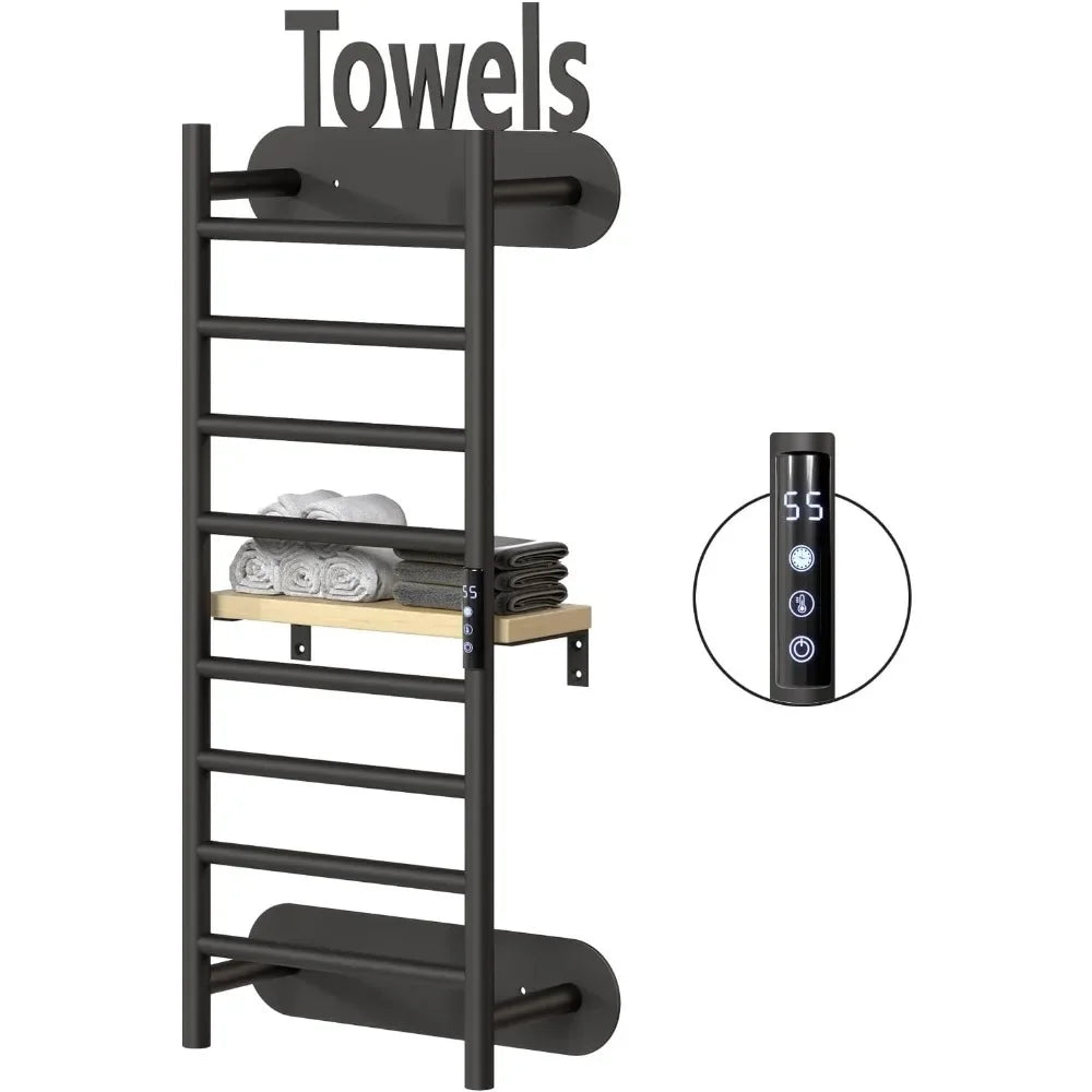 Temperature Control Towel Rack 24H Timer & LED Display - Cuddle Cloud Emporium