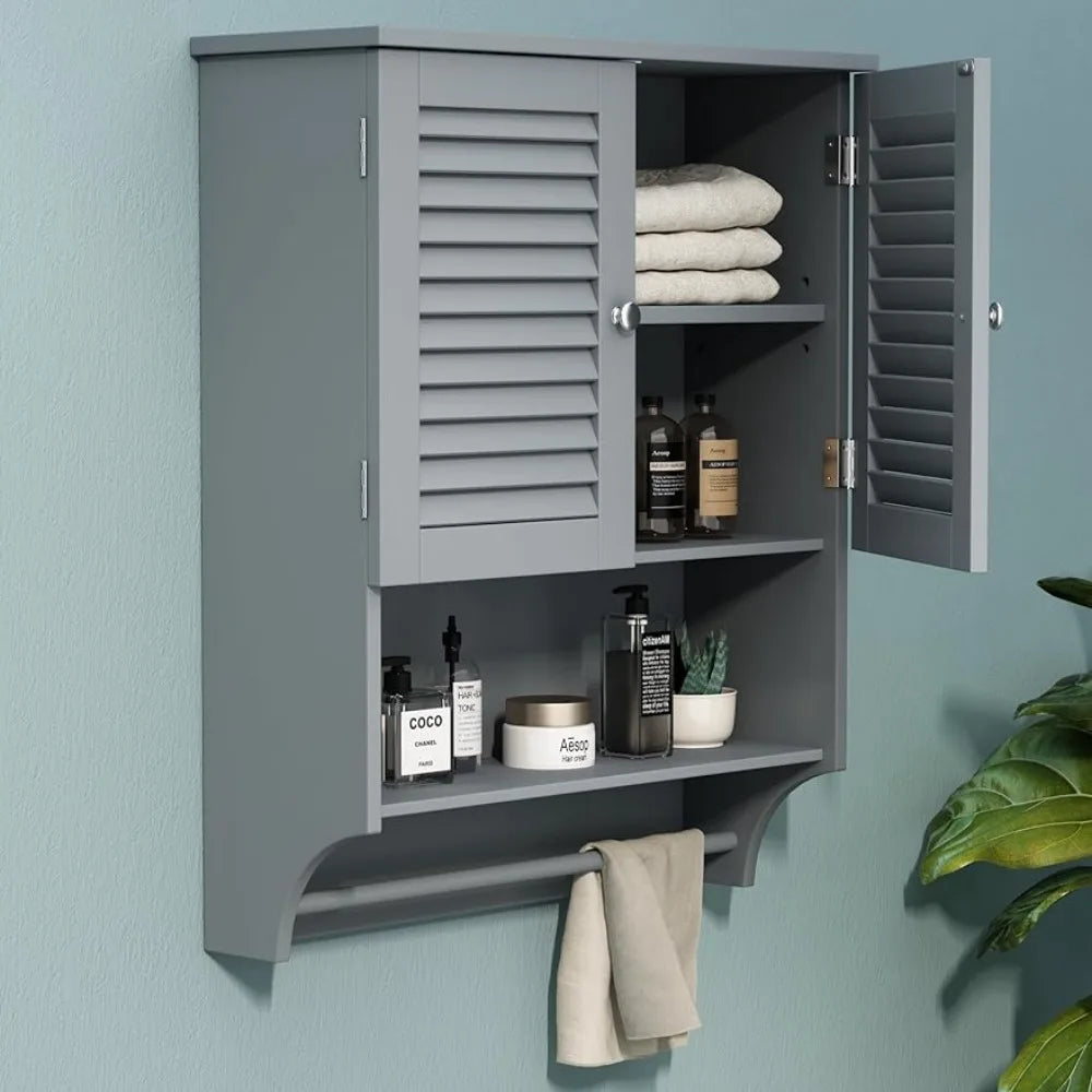 Shelf Storage 2 Door Space Saver Cabinet With Organizer - Cuddle Cloud Emporium