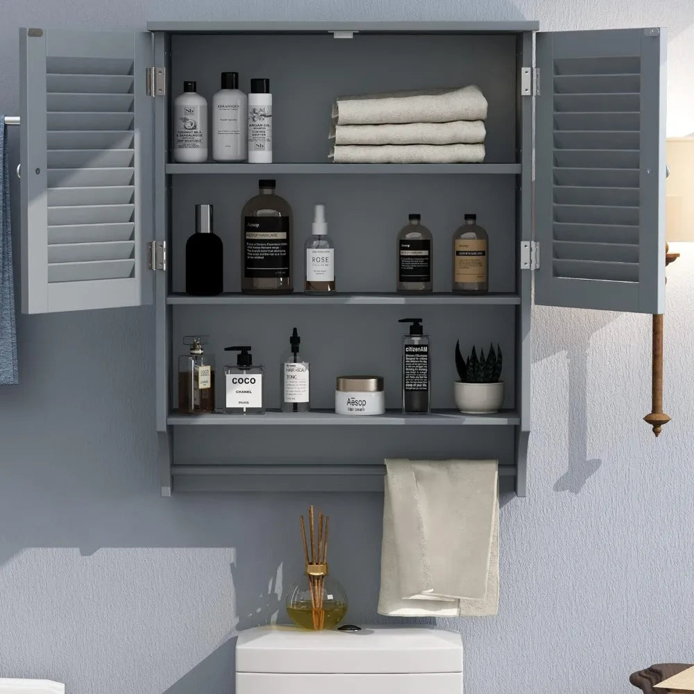 Shelf Storage 2 Door Space Saver Cabinet With Organizer - Cuddle Cloud Emporium