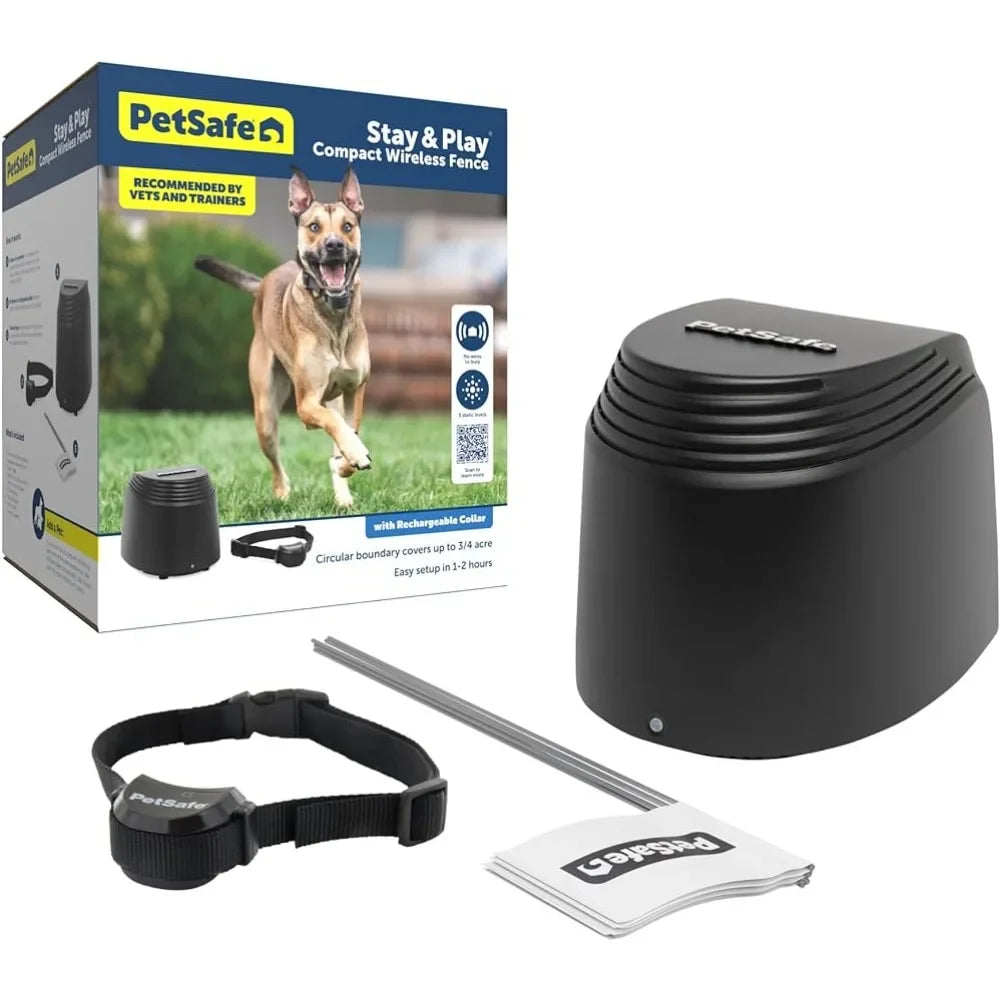 Compact Wireless Pet Fence, Secure up to 3/4 Acre - Cuddle Cloud Emporium