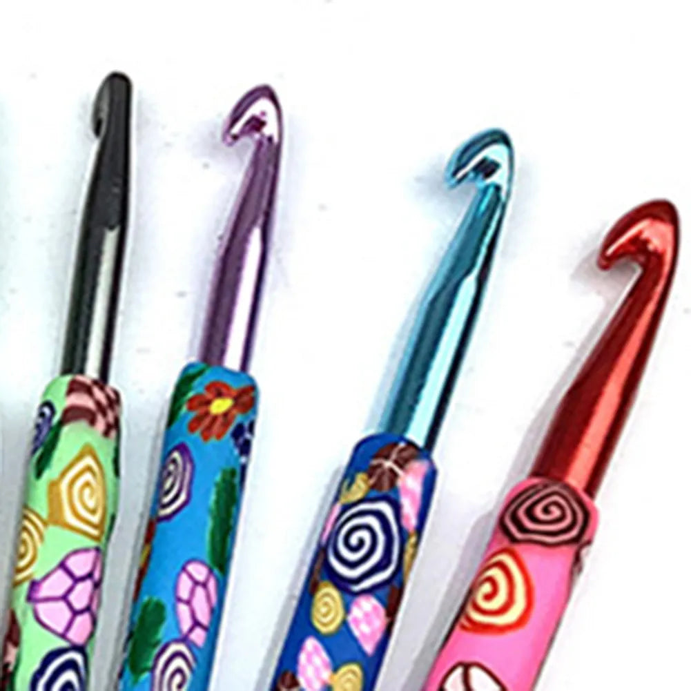 12 pcs Colorful Ceramic Crochet Hook Set - Cuddle Cloud Emporium