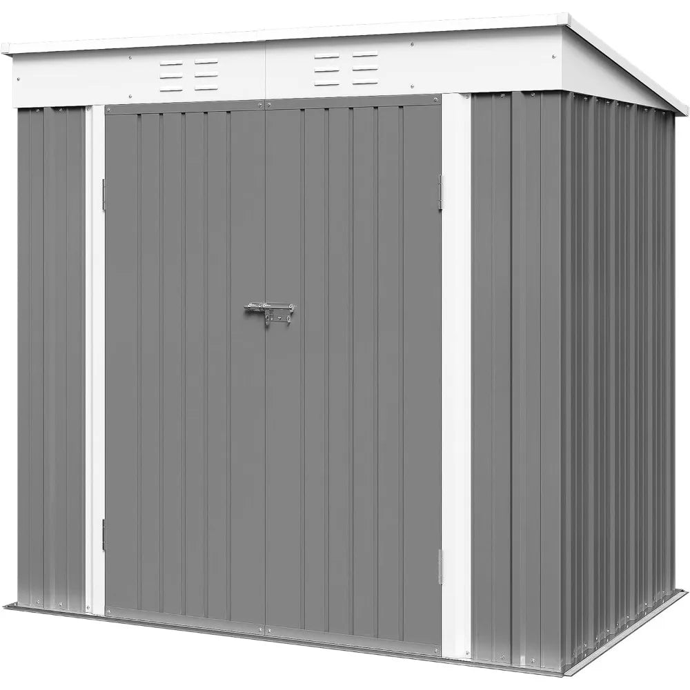 Outdoor Storage Shed All Weather Metal w/ Lockable Doors - Cuddle Cloud Emporium