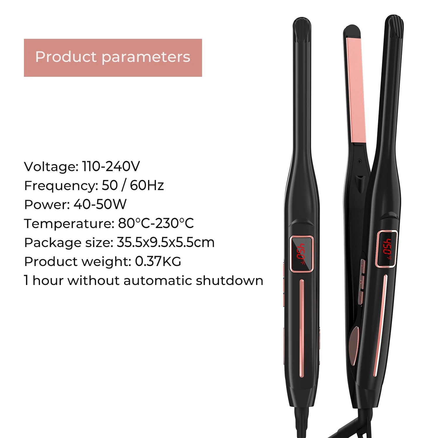 Mini Pencil Flat Iron for Short Hair Beard Straightener - Cuddle Cloud Emporium