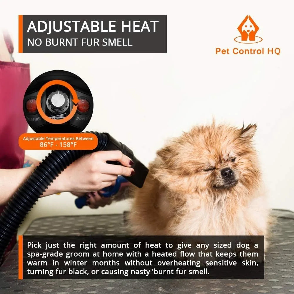 High Velocity Blow Dryer for Pet Grooming w/Accessories - Cuddle Cloud Emporium