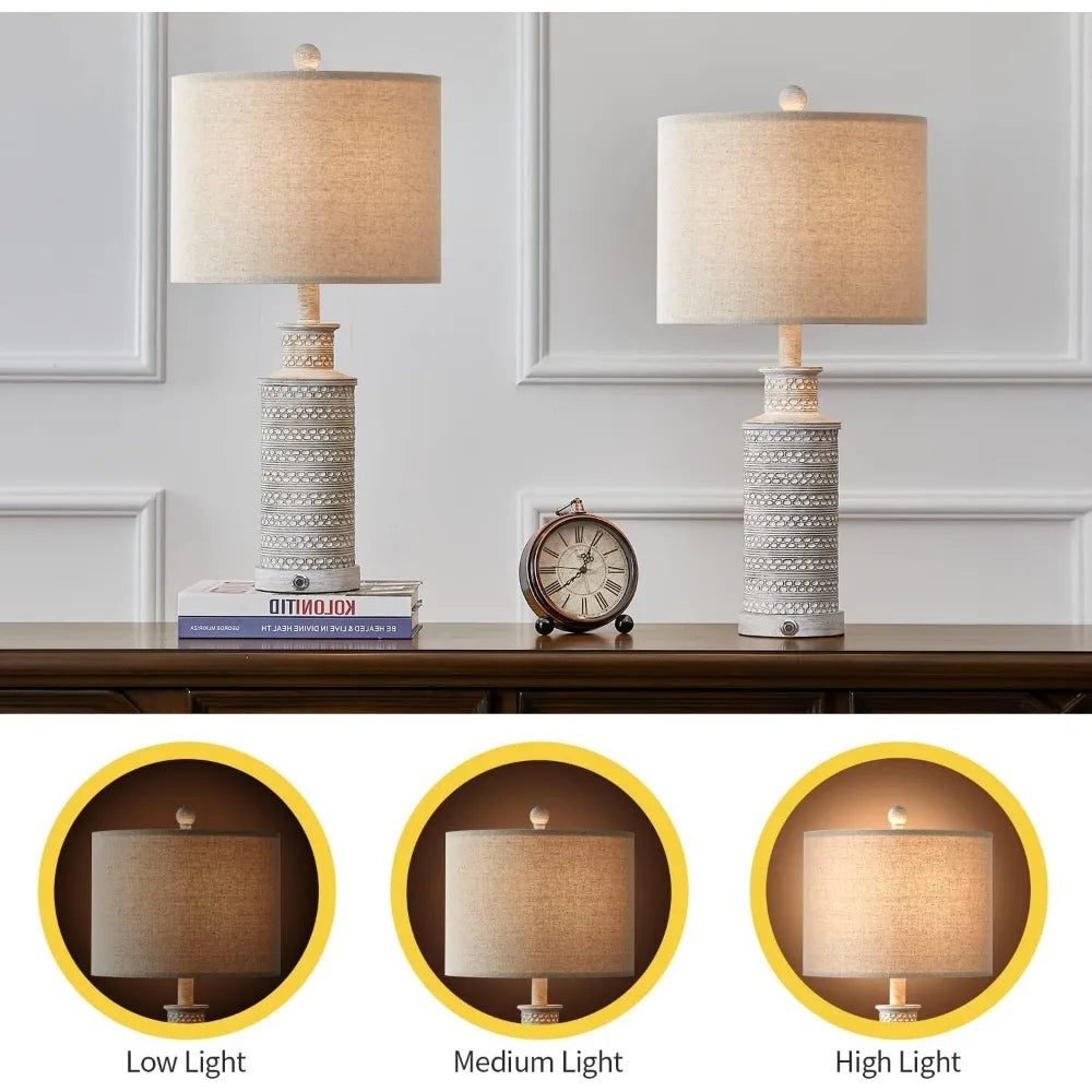 3 Way Dimmable Lamp Dual USB Charging Ports - Cuddle Cloud Emporium